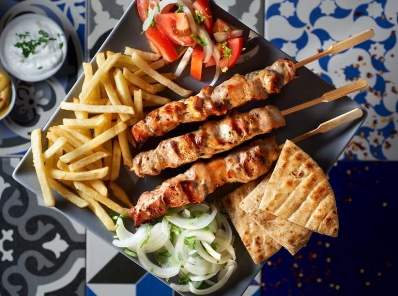 suvlaki Yunan yemeği