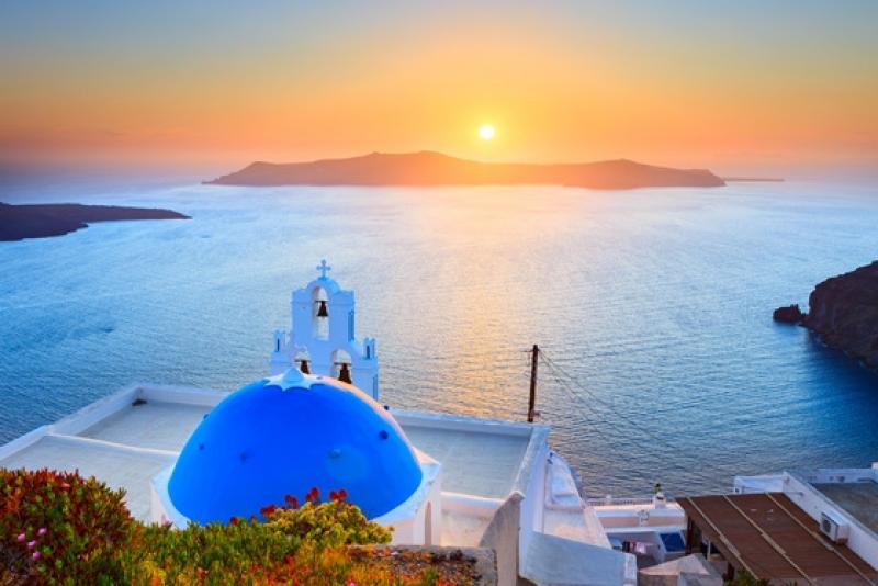 Santorini günbatımı Santorini günbatımı