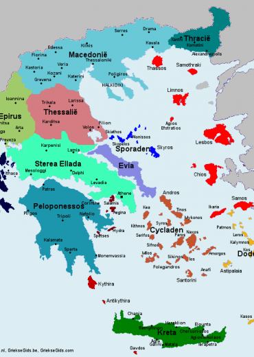 Yunanistan şehirleri haritası